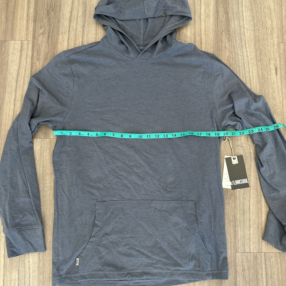 Linksoul Pullover Anza Hoodie - Size Medium, NEW - Fog Blue - Picture 5 of 6